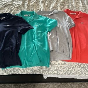 Lacoste Polos, Set of 4, size L